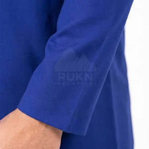 Qamis arabe élégant en coton pour homme – Moderne, traditionnel, respirant, léger, longueur cheville, manches longues, col rond, boutons sur le devant - Product Image 5