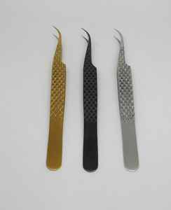 Pinzas Profesionales Antideslizantes y Antimagnéticas para Extensión de Pestañas, Punta de Fibra de Acero Inoxidable, Pinzas de Precisión para Pestañas - Product Image 3