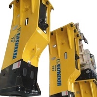 soosan Hydraulic Breaker sb 70 <b>box</b> type breaker suitable for excavators with 16-21 ton hammer for constructions and demolitions. - Product Image 1