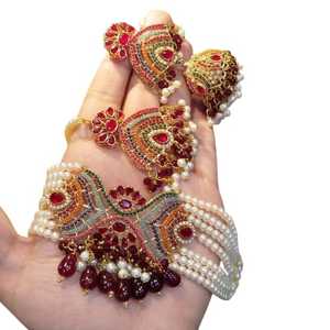 PASHTUN ENSEMBLES DE BIJOUX FEMME CULTURE AFGHANIE CONCEPTION PERSONNALISÉE PLAQUÉ OR FÊTE DE FIANÇAILLES DE MARIAGE OEM ODM - Product Image 1