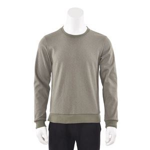 เสื้อสเวตเตอร์คอกลมสำหรับผู้ชายและใส่ได้ทั้งชายและหญิงผ้าคอตตอนสีล้วนแห้งเร็ว - Product Image 4