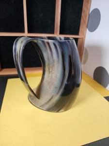 IMAGEN CUERNO TAZAS INDIA FÁBRICA PRODUCTOS ARTESANALES Cuerno Taza para beber Nuevo diseño Natural Original Viking Drinking - Product Image 5