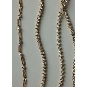 Pulsera de tenis Amy de cuatro puntas con diamantes de moda - Product Image 6