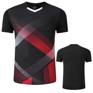 Camisetas de tenis con logotipo personalizado para mujeres y hombres, prendas de entrenamiento transpirables fabricadas para partidos de grupo, Camiseta deportiva - Product Image 2