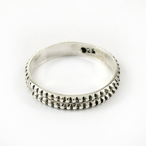 Bague de tous les jours en argent sterling 925 massif, dernier design tendance, bijoux faits à la main, prix de gros, fabricant en gros en Inde - Product Image 1