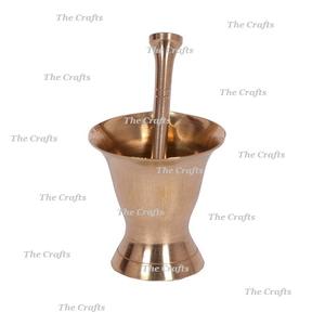 Mortero y Maja de Latón de Calidad Superior para Triturar y Moler Ajo, Uso Imam Dasta, a Precio Accesible - Product Image 6