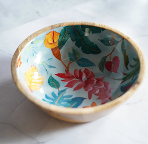 Bol en bois imprimé émaillé pour décoration de table d'hôtel Bol de vaisselle Fabrication en gros Prix le plus bas - Product Image 2