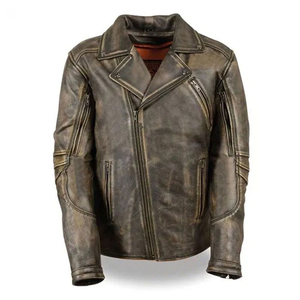 แจ็กเก็ตหนังสัตว์สำหรับผู้ชายแจ็กเก็ตหนังจระเข้ย้อมสีล้วนดีไซน์ล่าสุด - Product Image 1