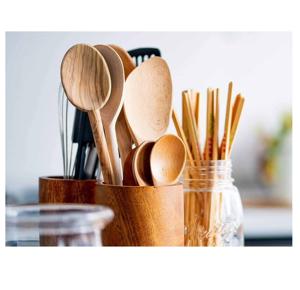 Utensilios de Cocina Modernos para Ensaladas, Hechos a Mano en India, Recubiertos de Resina Ecológica, Aptos para Lavavajillas, 11 Pulgadas - Product Image 2