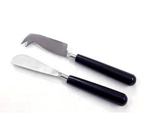 Esparcidor de queso plateado de acero inoxidable y cuchillo hecho a mano aspecto de mármol amarillo mango de resina juego de queso Juego de Herramientas de queso barato - Product Image 5