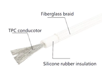 Câbles chauffants en cuivre étamé, isolés au silicone, avec conducteur tressé en fibre de verre, 300V, pour faisceaux de câblage
