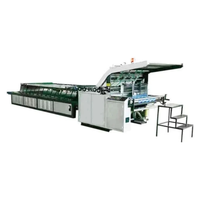 Laminateur de flûtes semi-automatique Senior à trois plis, équipement de laminage de carton ondulé à haute efficacité