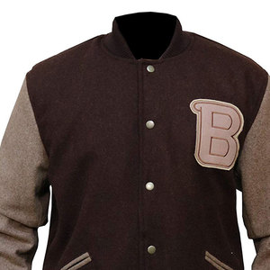 Men's <b>Light</b> <b>Weight</b> Hooded Stand Collar Customizable Street Varsity <b>Jacket</b> Oversized - Product Image 6