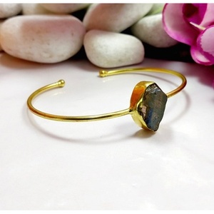 Gold Plated Brass Rough Fashion Cuff <b>Bracelets</b> - Product Image 1
