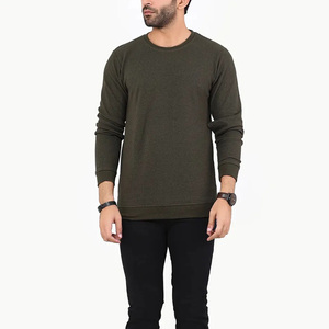 Sweat-shirts à col rond surdimensionnés de haute qualité en gros, mode, coton lourd, vierge pour hommes, sweat-shirts basiques d'hiver - Product Image 4