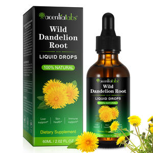 Acentiallabs Gouttes Liquides de Racine de Pissenlit Sauvage Biologique 60ml – Complément Liquide à Base d'Extraits Végétaux Naturels pour la Santé du Foie - Product Image 2