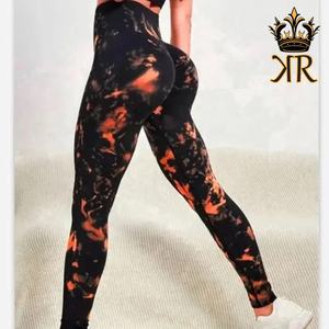 Leggings de fitness respirants en spandex/nylon/coton de style vintage imprimés en 3D pour femmes pour l'entraînement de gymnastique - Product Image 3