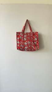 Bolso Tote Jhola de Estilo Bohemio para Mujer, Acolchado de Algodón, Ecológico y Hecho a Mano con Bordado, para Compras y Viajes - Product Image 3