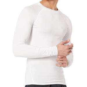 Grappling Mma Rash Guard Chemise de compression à sublimation Bjj Rashgurd Imprimé personnalisé Hommes Technologie OEM Chemise à manches courtes - Product Image 4