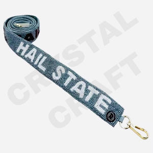 <b>CRYSTAL</b> <b>CRAFT</b> Gators Glass Beads Purse Strap Customized Color Indian Style Custom Size Accept Custom Logo Daily Use Model 2037 - Product Image 6