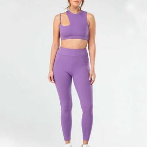 Fabricante Activewear Proveedor Mayorista Personalizado Mujeres Leggings Set Alta Calidad Mujeres Fitness Wear OEM Gym Legging and Tops - Product Image 6