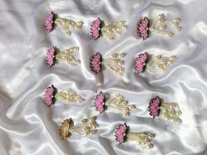 เข็มกลัดดอกบัวทำมือ เครื่องประดับสำหรับผู้หญิง ใช้เป็นเข็มกลัดนิรภัย ของชำร่วยงานแต่งงานและงานหมั้น ของขวัญงานเลี้ยงสังสรรค์ ของขวัญงานแต่งงานแบบบาราตี - Product Image 5