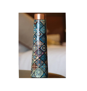 Best Quality Copper Enamel Printed Hot Selling Sale New Trending Enamel Printed Copper <b>Bottle</b> Best Quality Copper <b>Bottle</b> - Product Image 3