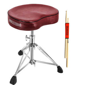 5 Core Drum Throne 4 <b>Padded</b> Guitar <b>Stool</b> Drummer Chair Adjustable Musician Seat - Product Image 1