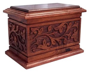 Urnas de cremación de madera hechas a mano modernas, urnas funerarias decorativas para hombre y mujer a bajo precio - Product Image 6