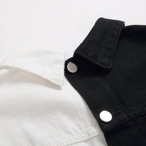 Veste en jean d'hiver pour homme noire la plus confortable, à capuche, logo frontal, haute qualité, prix de gros - Product Image 3