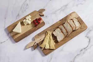 Plato de aperitivos de madera rectangular hecho a mano en precio bajo para restaurante - Product Image 4