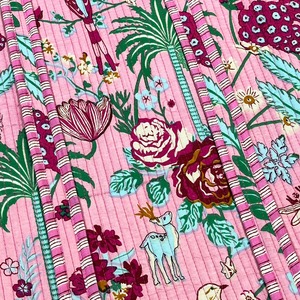 Bolsos de Mano de Algodón para Mujer, Hermoso Estampado Floral, para la Playa, Ecológicos, Reversibles, con Cierre de Cremallera, Ligeros - Product Image 3