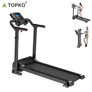TOPKO Treadmill Elektrik Multifungsi, Mesin Lari Treadmill Rumah Mekanik dengan Layar untuk Treadmill Berjalan