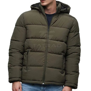 Veste d'hiver matelassée pour homme en toile de haute qualité avec logo frontal, respirante et coupe-vent, best-seller - Product Image 2