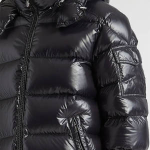 เสื้อโค้ทบุนวมขนาดใหญ่มีฮู้ดสำหรับผู้ชายแจ็คเก็ตขนเป็ดแวววาวสำหรับผู้ชาย - Product Image 5