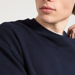 Sweat-shirts pour hommes personnalisés, coupe ample, uni, décontracté, basique, en coton mélangé, sweat-shirt à col rond pour hommes - Product Image 6