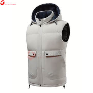 Chaleco Acolchado para Hombre, 100% Poliéster, con Capucha, Impermeable, de Secado Rápido, Talla Grande, para Invierno, Venta al Por Mayor de Fábrica - Product Image 2