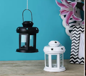 Metal <b>Moroccan</b> Lantern Antique Gold Light Candle Tealight Holder Ramadan Eid <b>Decor</b> - Product Image 1