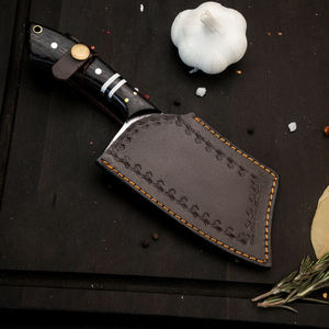 Cuchillo de Damasco hecho a mano para cocina de interior y exterior, barbacoa, cuchillo Tang completo, mango de madera, hoja de acero al carbono - Product Image 6