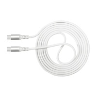 Câble USB-C tressé en nylon couleur macaron, câble rapide USB-C vers USB-C, câble de données USB-C, accessoires électroniques