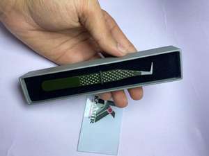 Pinzas para Pestañas de Acero Inoxidable, Herramientas de Belleza de Grado Profesional, Nano-Revestidas, Extensión de Pestañas, Agarre Fuerte, Sin Espacios, Suaves - Product Image 6