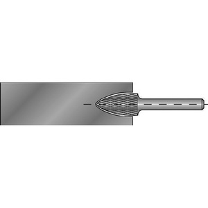 Fraise à rainurer SPG 12 mm avec une longueur de tête de 25 mm et un tige de 6 mm en carbure avec finition brillante KVZ 4 RUKO pour l'artisanat métallique - Product Image 3