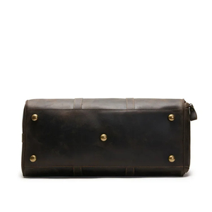 Sacs de voyage en cuir véritable de grande taille avec fermeture éclair, réutilisables et personnalisables pour hommes et femmes - Product Image 3