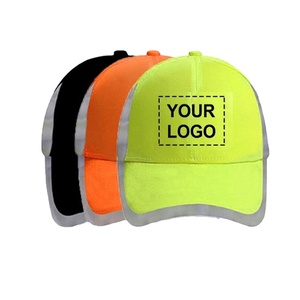 Chapeau décontracté en tissu lumineux haute visibilité Casquette réfléchissante sport 6 panneaux - Product Image 1