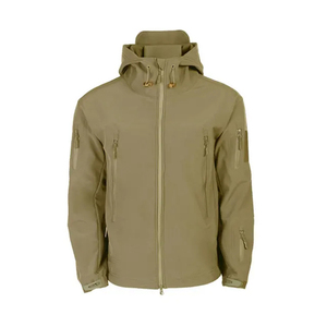 Veste coupe-vent à logo personnalisé pour hommes, style décontracté avec fermeture à glissière, 100% polyester et coton, coupe-vent pour l'extérieur - Product Image 3