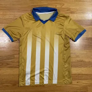 Jersey Sepak Bola Kualitas Tinggi 100% Poliester Seragam Klub Sepak Bola Kaus Sepak Bola