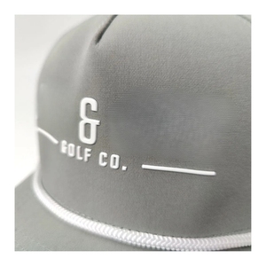 Gorra de golf de 5 paneles con logotipo de silicona 2D/3D personalizado, orificios de ventilación y cierre snapback de alto rendimiento, directamente del fabricante, proveedor de Vietnam. - Product Image 6