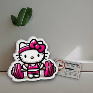 Tuile à cils en acrylique réutilisable écologique personnalisée Hello Kitty avec un design magnétique carré en forme de cœur de fleur pour les salons d'artistes - Product Image 2