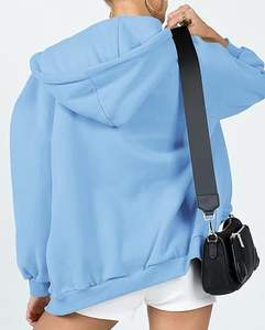 เสื้อฮู้ดซิปผู้ชายปักโลโก้ตามสั่ง คุณภาพสูง ผ้าฟอกสี ทรงหลวม ผ้าโพลีเอสเตอร์/คอตตอน กันลม ระบายอากาศได้ดี - Product Image 3