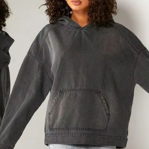 Sudaderas con capucha de gran tamaño para hombre, sudadera Vintage con lavado ácido, ropa informal holgada de algodón de felpa de peso pesado, sudaderas atléticas superiores - Product Image 1